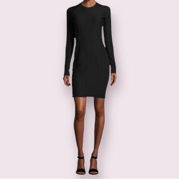 Rag & Bone Black Textured Knit Dress - Size XS - Picture 4 of 7